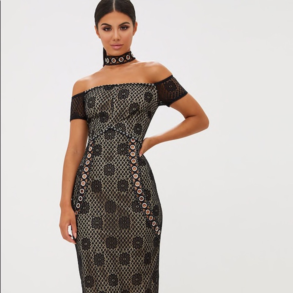 NWT Lace choker midi dress - Picture 2 of 8